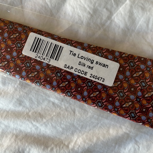 BVLGARI red silk tie - Picture 6 of 8